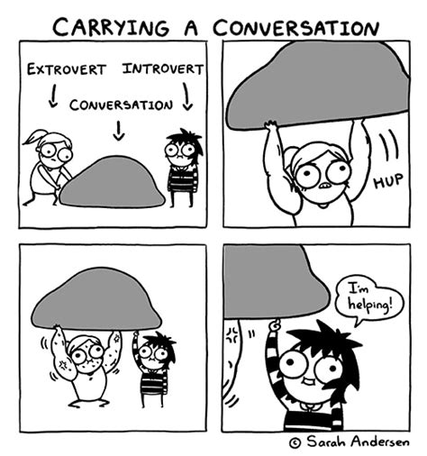 Read Sarah S Scribbles Carrying A Conversation Tapas Comics