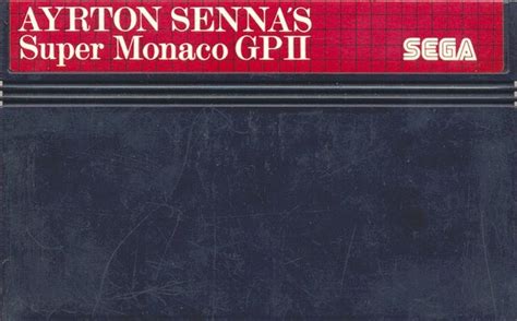 Ayrton Senna S Super Monaco Gp Ii Cover Or Packaging Material Mobygames