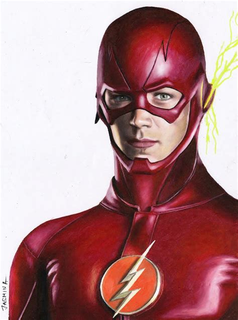 Colored Pencil Drawing Of The Flash By Jasminasusak On Deviantart