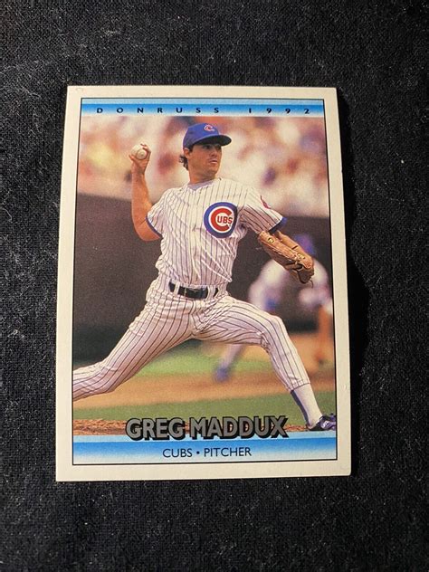 Donruss 1992 Greg Maddux Baseball Card EBay