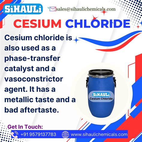 Cesium Chloride - Sihauli Chemicals Private Limited