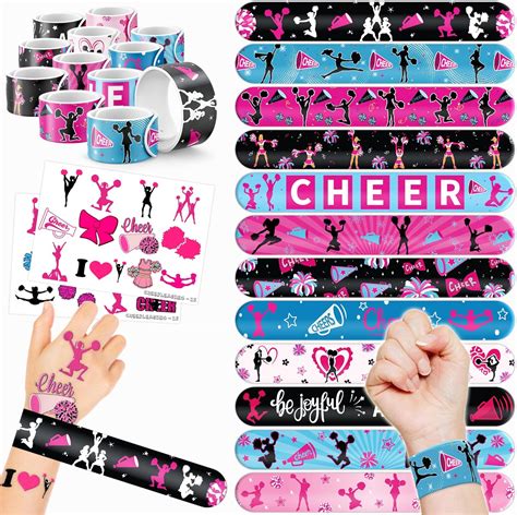 48 Pcs Cheerleading Party Favors 24pcs Tattoos Stickers