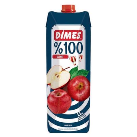 Gimat Sepeti Dimes 100 Elma Meyve Suyu 1 Lt