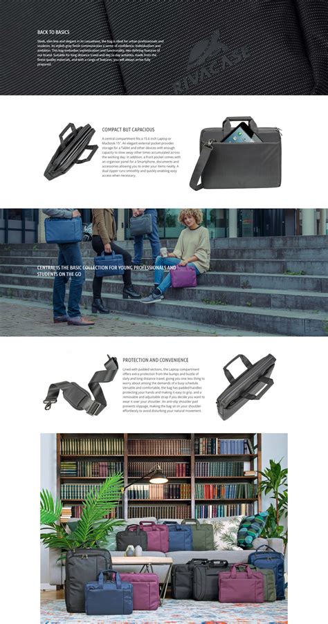 15.6" Rivacase Central 8231 Grey Laptop Bag | Computer Alliance
