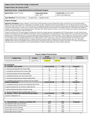 Fillable Online FSCJ Florida State College Fax Email Print - pdfFiller