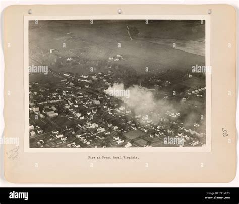 virginia front royal aerial photograph stock photo alamy
