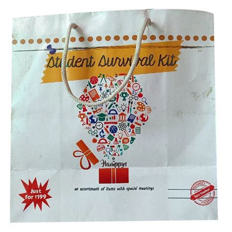 White Base Kg Printed Paper Gift Bag At Rs Piece In Indore Id