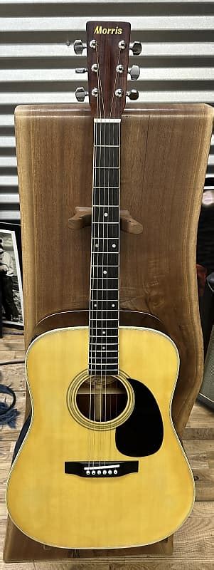 Morris W Natural Acoustic Guitar Made In Japan Reverb