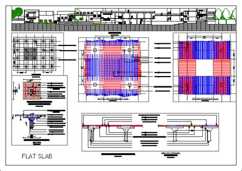 Flat Slab Dwg Full Project For Autocad Designs Cad