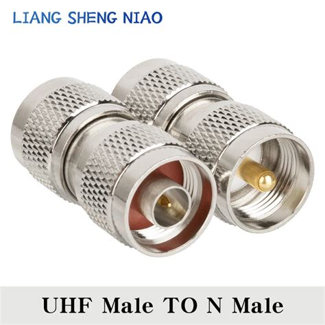 1pcs Uhf Pl259 So239 To N Connector Uhf Male Jack To N Male Plug Rf Coax