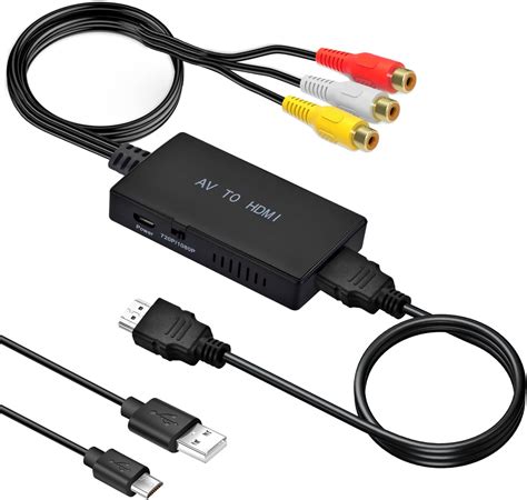 Uhddadi Rca Auf Hdmi Konverter P Composite Cvbs Av Zu Hdmi Video