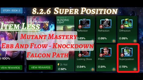 Mcoc 826 Mutant Mastery Ebb And Flow Knockdown Superposition Itemless Act 82