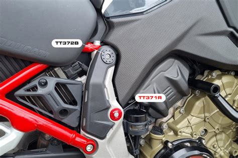 Frame Caps Kit Ducati Multistrada V Sloping Holes Cnc Racing