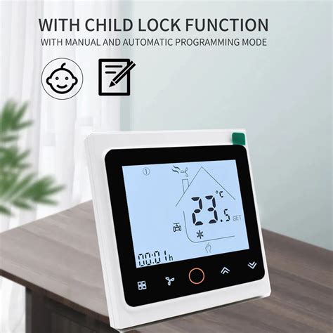 heating  cooling  speed fan coil thermostat  touch screen