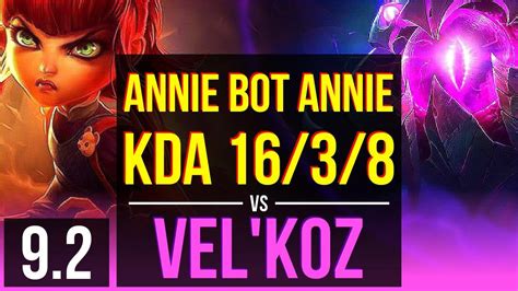 Annie Annie Vs Vel Koz Mid Kda Legendary Na Diamond