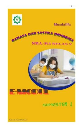 E Modul Bahasa Indonesia Kelas X Semester