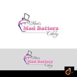 Meoi S Mad Batters Cakery Logo Design For A Custom Cake Shop