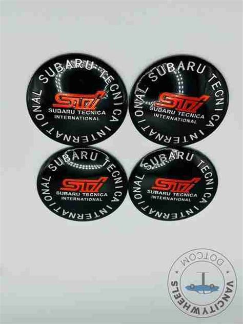 4PCS 56mm Subaru Sti Stickers Emblems Unleash The Exquisite Etsy