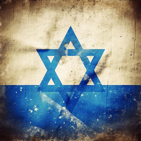 Premium AI Image | A blue and white flag with the word israel on it