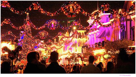 Christmas, Main Street USA, Disney World Photograph by A Macarthur Gurmankin - Pixels