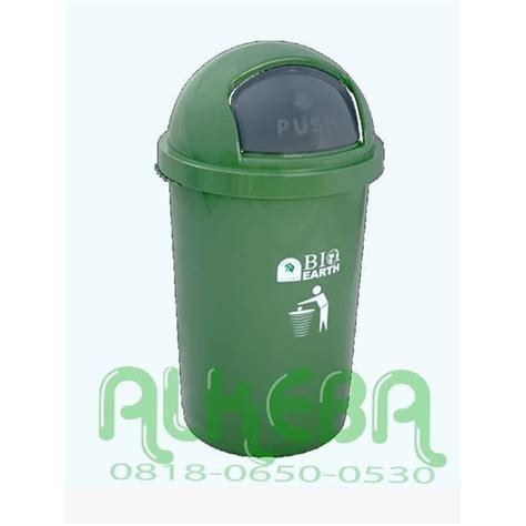 Jual Tempat Sampah Bulat Green Leaf Liter Dust Bin L Bio