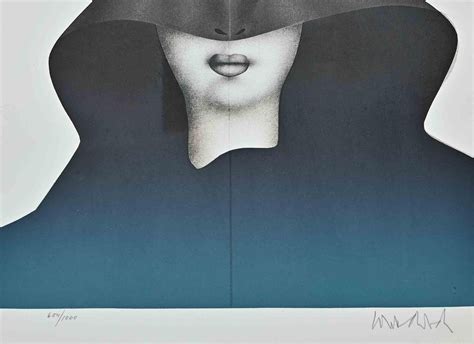 Paul Wunderlich Tete De Femme Original Lithograph By P Wunderlich