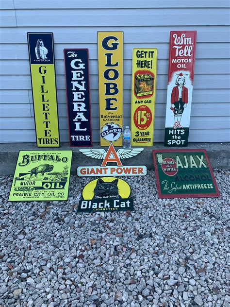 Vintage Antique Style Metal Signs Mix/match Any 4 Sign Gas Oil Soda ...