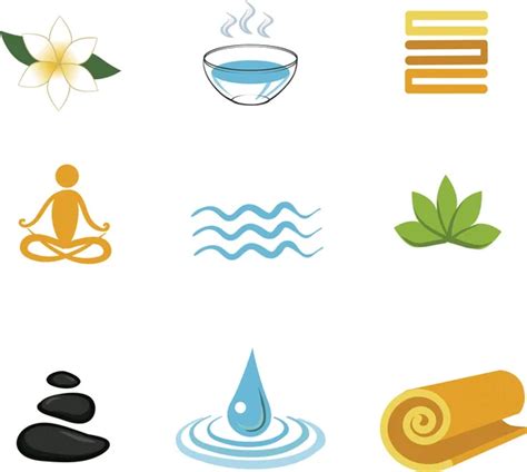 Icons Spa Massage — Stock Vector © Chachar 7108566