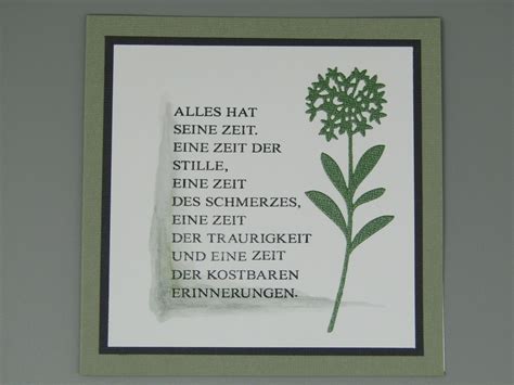 Trauerkarte Alles Hat Seine Zeit F R Beileidsbekundung Und Trost Etsy