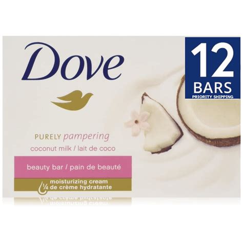 Dove Purely Pampering Coconut Milk Beauty Cream Soap Bars Oz Pack