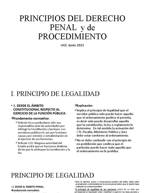 Principios Del Derecho Penal Teoría Del Delito 08 06 2021 Pdf Evidencia Ley Derecho Penal