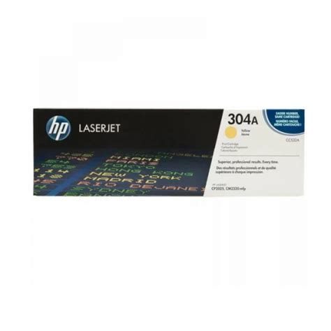 Tóner Hp 304a Cc532a Laserjet Para Cp2025 Cm2320 Amarillo Original Laser Print Soluciones