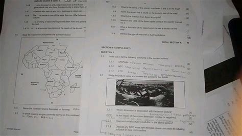 Study the map below and answer the questions below Name the continent th..