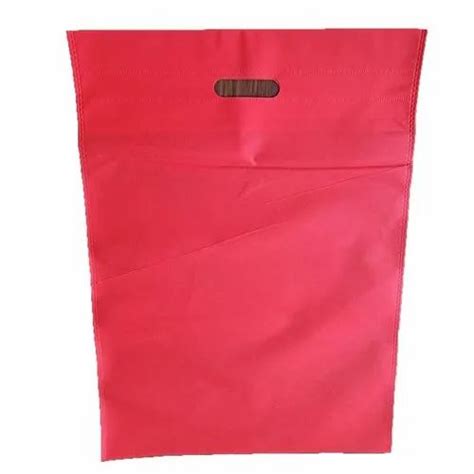 Plain Red D Cut Non Woven Bags For Shopping At Rs 120 Kg In Varanasi