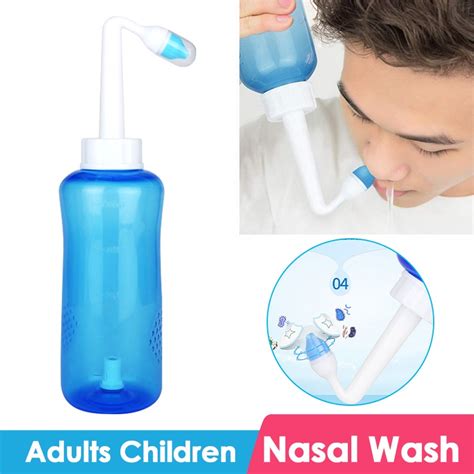 Aspirador Nasal Nasal Lavagem Do Nariz Do Frasco 300 Ml Limpa Irrigator