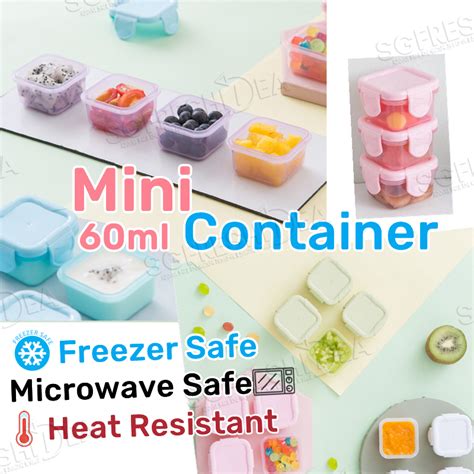 Small Mini Food Container Airtight Storage Box Condiments Spice