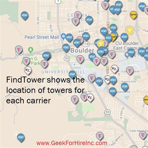 Cell Tower Coverage Map