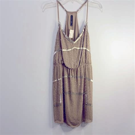 W118 By Walter Baker Dresses Nude Beaded Dress Perfect For Nye Poshmark
