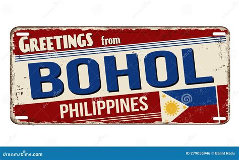 Bohol Landmark Philippines Destination Tourist Spot Vector Illustration