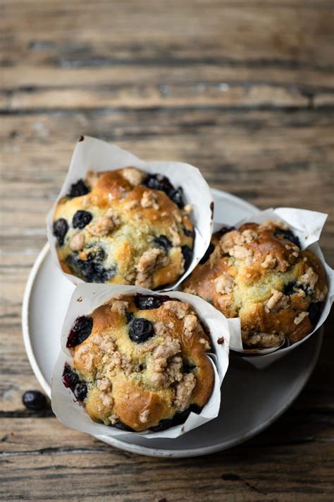 Coffee Blueberry Crumble Muffins | Two Cups Flour