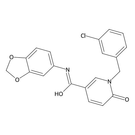 Buy N Benzo D 1 3 Dioxol 5 Yl 1 3 Chlorobenzyl 6 Oxo 1 6