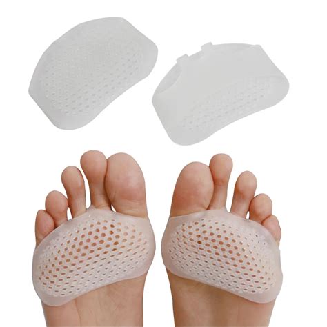 1 Pair Honeycomb Cushions Forefoot Insoles Silicone Gel Toe Pads High Heel Shoes Slip Resistant