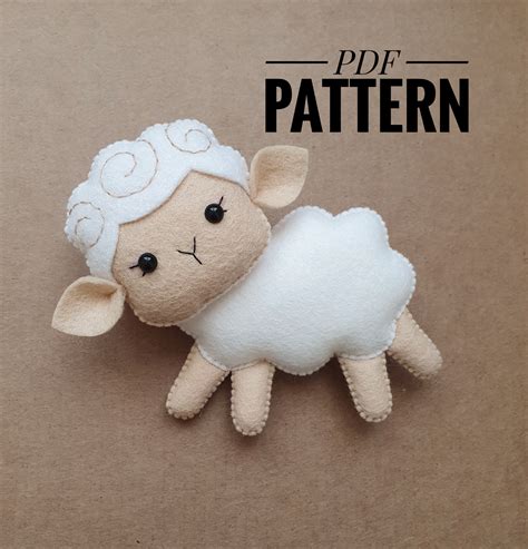 Diy Sheep Ornaments Pattern Sheep Patterns Felt Little Pri Inspire Uplift