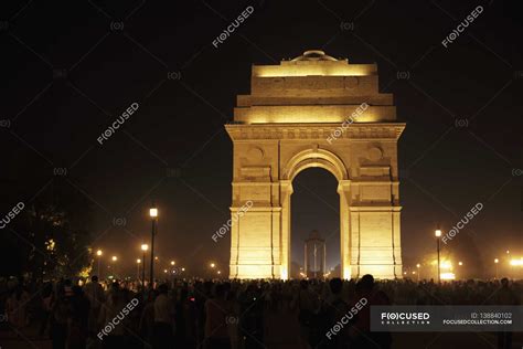 India Gate at night — tranquility, no people - Stock Photo | #138840102