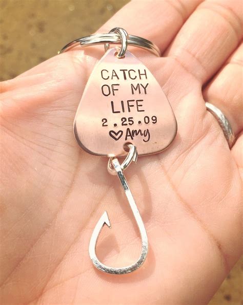 Catch Of My Life Fishing Keychain Boyfriend Gift Fishing Lure