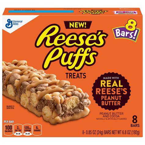 Reeses Puffs Treats 8ct 085 Oz