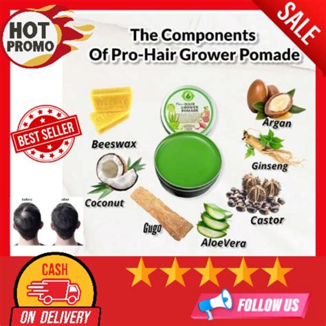 ALL NATURAL PRO HAIR GROWER POMADE WITH ALOE VERA BIOTIN CASTOR