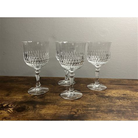 Schott Zwiesel Desiree Pattern Water Goblets Set Of Cut Etsy