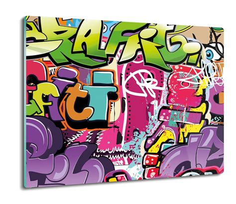 szklana osłona kuchenna szklana Graffiti mur 60x52 ArtprintCave