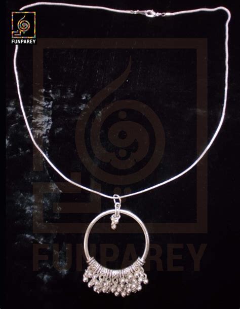 Oxidized Metal Jewelry Pendant "Eclipse" - Funparey